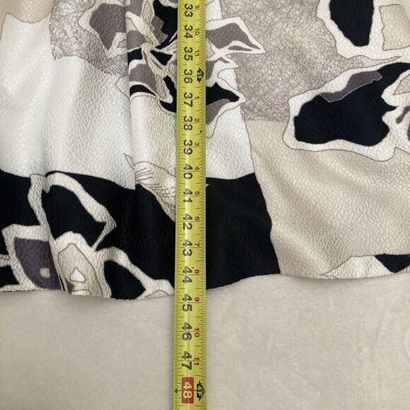 Natori Amaryllis Jacquard Dress SIZE 14 Belted Fit Flare Pockets Party Wedding - Picture 14 of 14